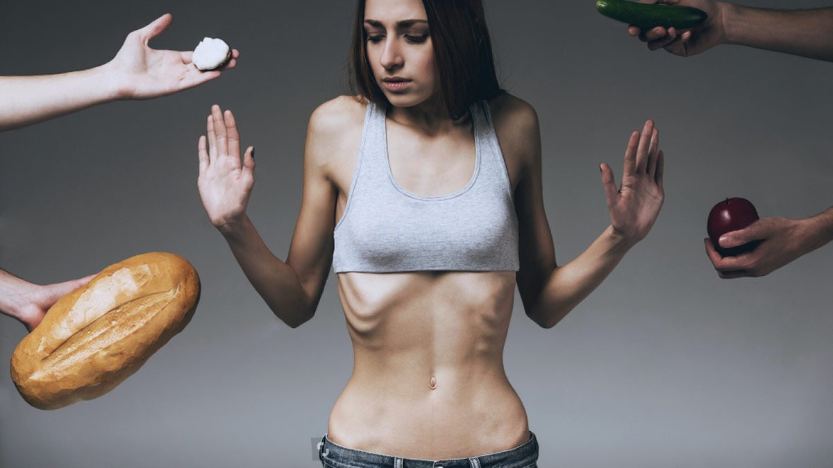 Rifiuto del cibo durante l'anoressia